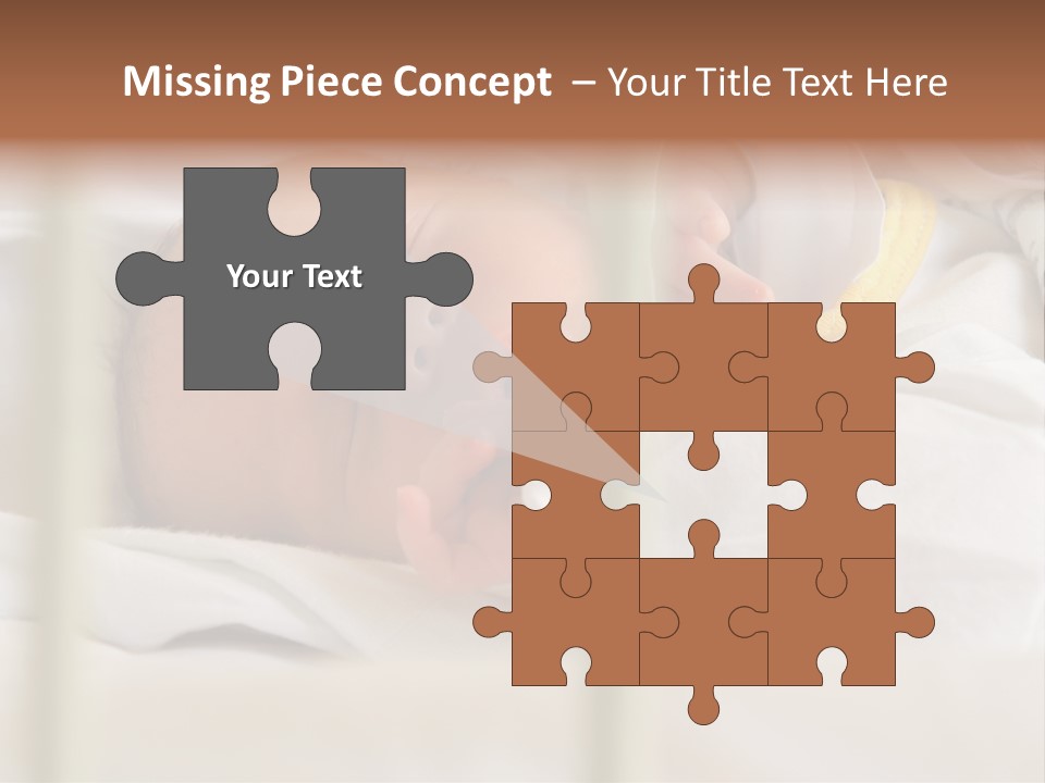 Newborn Face Baby PowerPoint Template