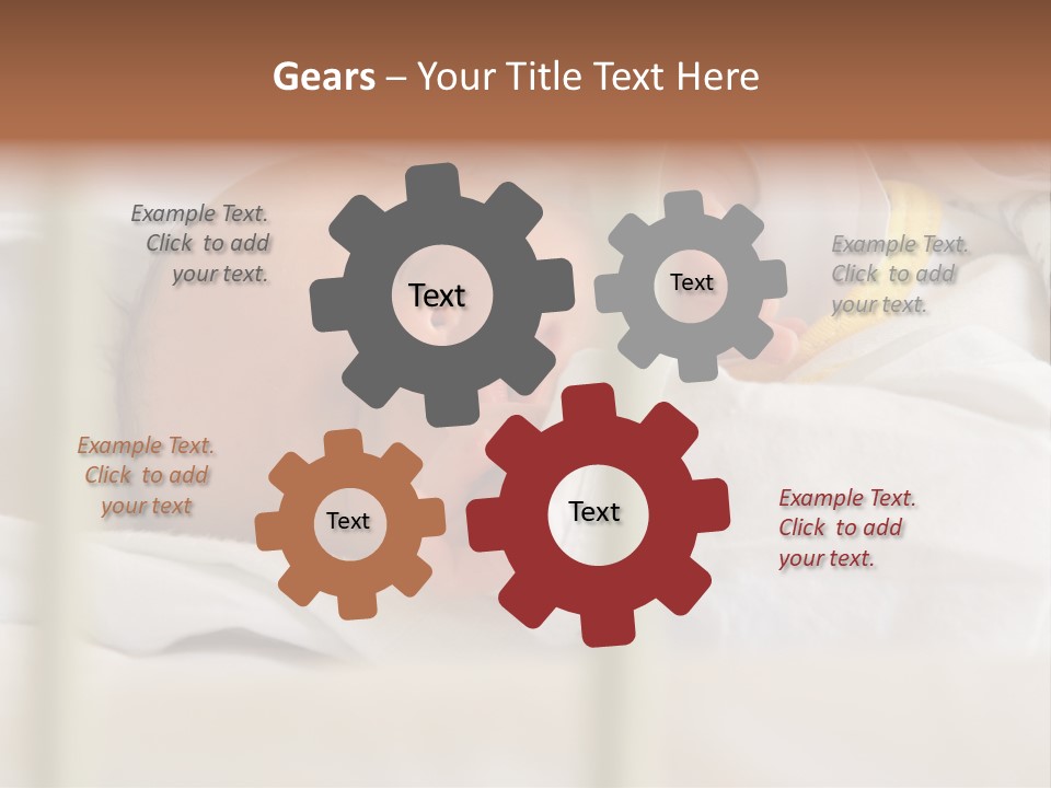 Newborn Face Baby PowerPoint Template