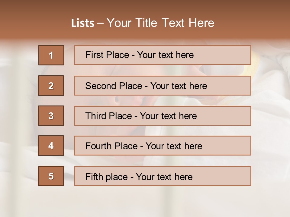 Newborn Face Baby PowerPoint Template