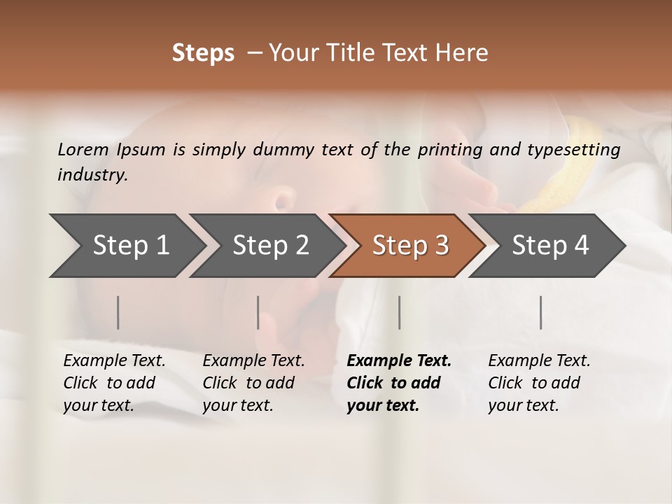 Newborn Face Baby PowerPoint Template