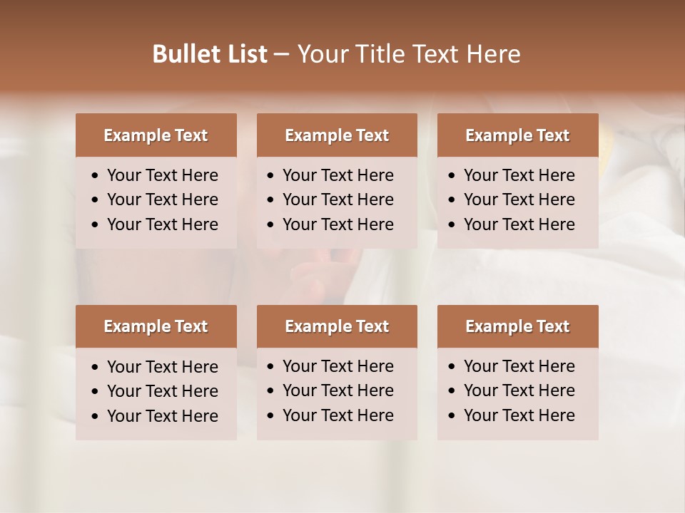 Newborn Face Baby PowerPoint Template