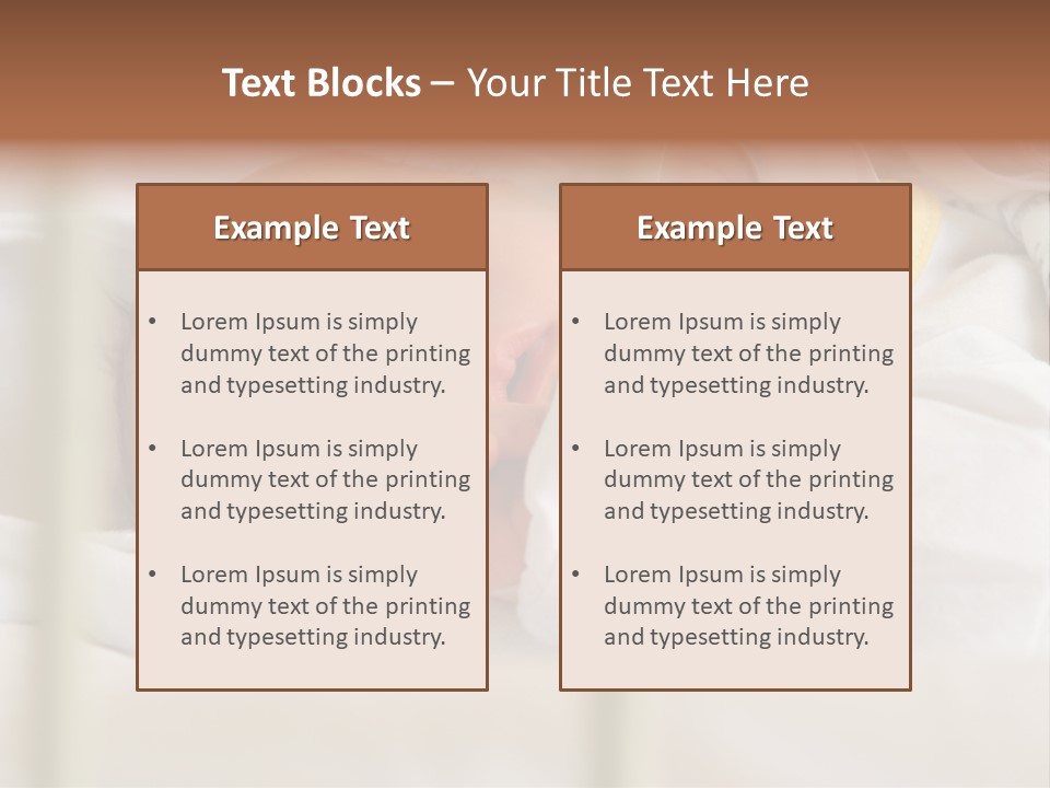 Newborn Face Baby PowerPoint Template