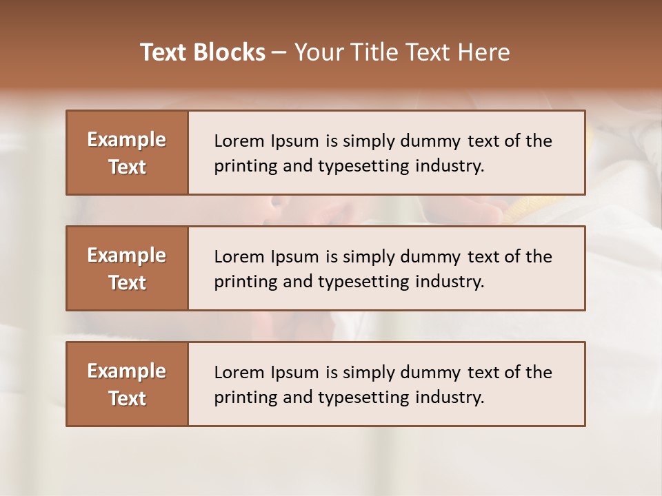 Newborn Face Baby PowerPoint Template