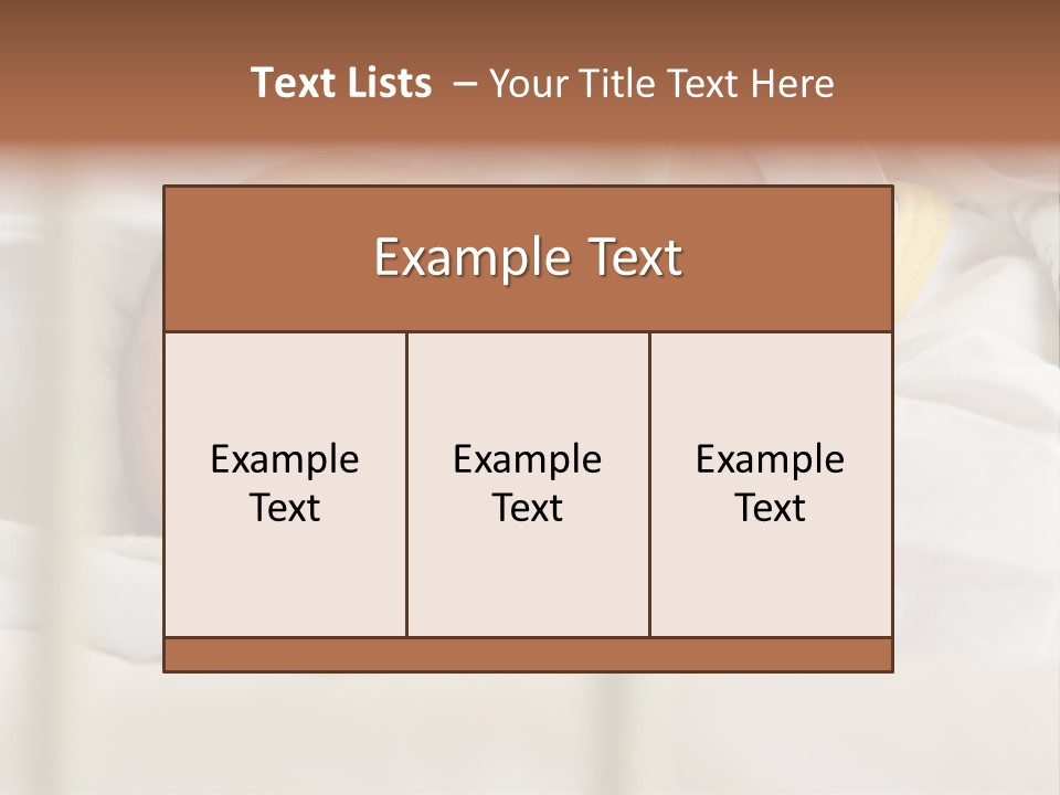 Newborn Face Baby PowerPoint Template