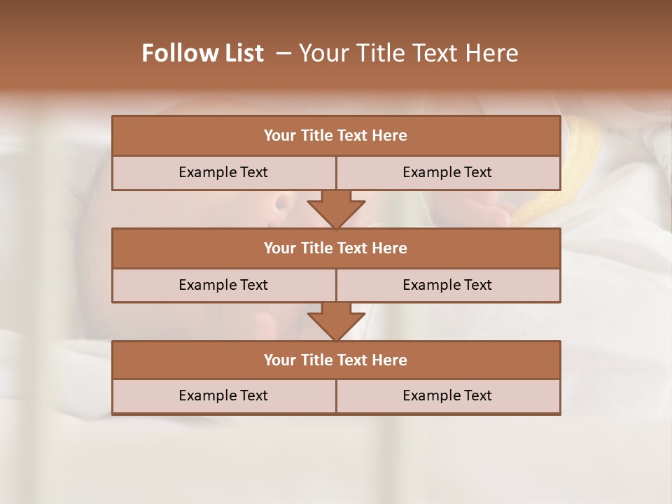 Newborn Face Baby PowerPoint Template