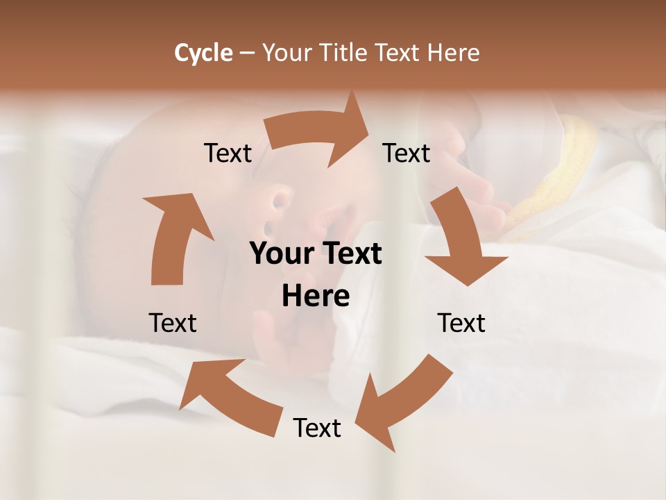 Newborn Face Baby PowerPoint Template