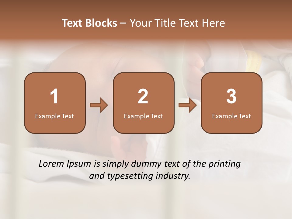 Newborn Face Baby PowerPoint Template