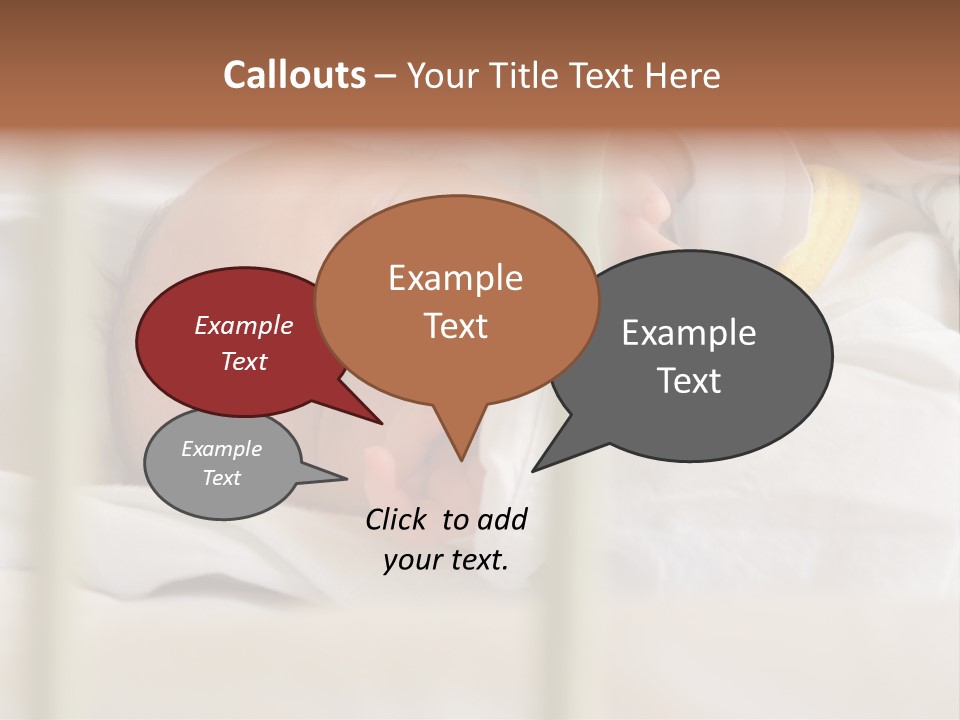 Newborn Face Baby PowerPoint Template