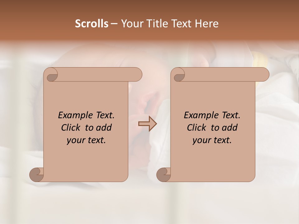 Newborn Face Baby PowerPoint Template