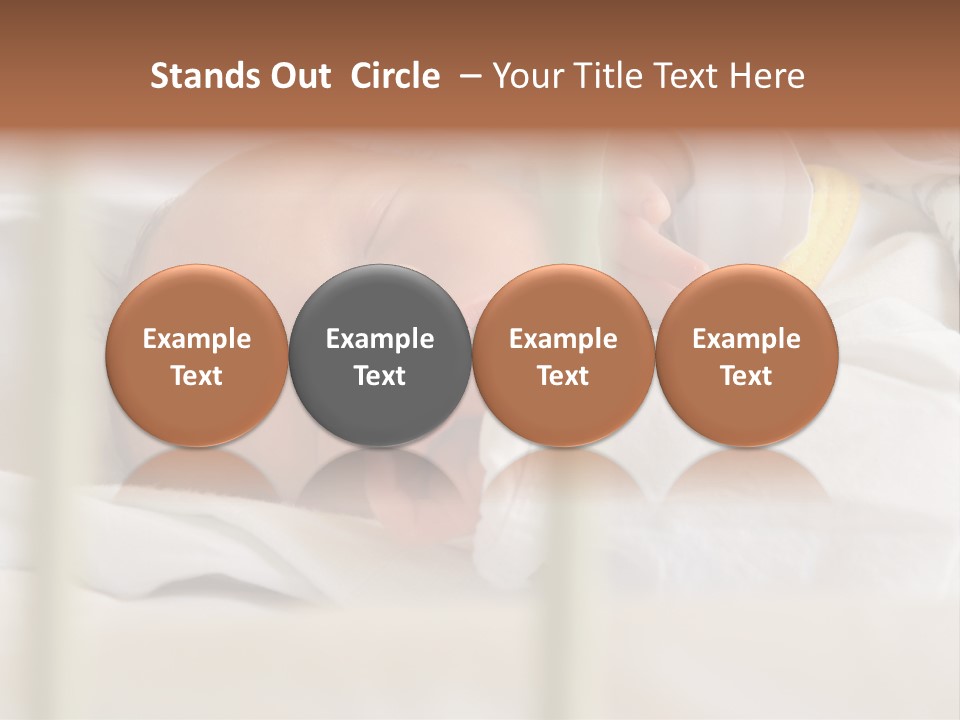 Newborn Face Baby PowerPoint Template