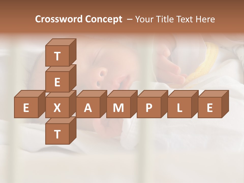 Newborn Face Baby PowerPoint Template