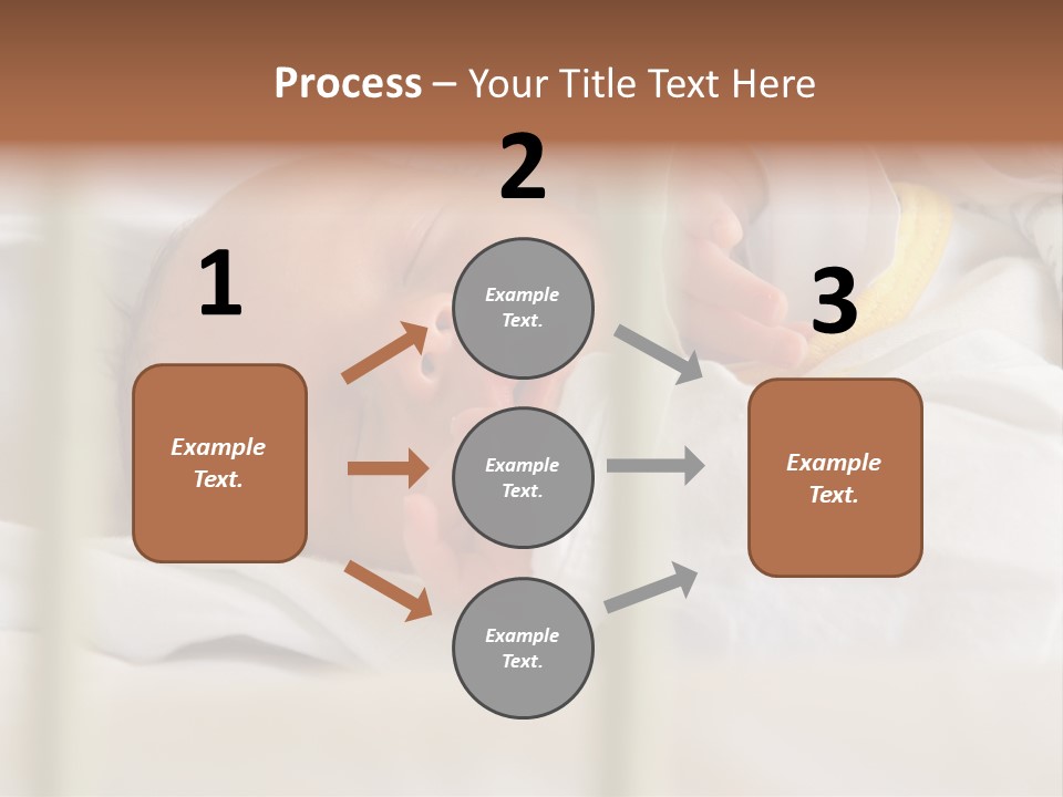 Newborn Face Baby PowerPoint Template