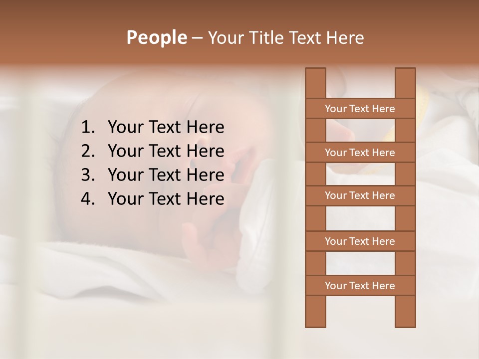 Newborn Face Baby PowerPoint Template