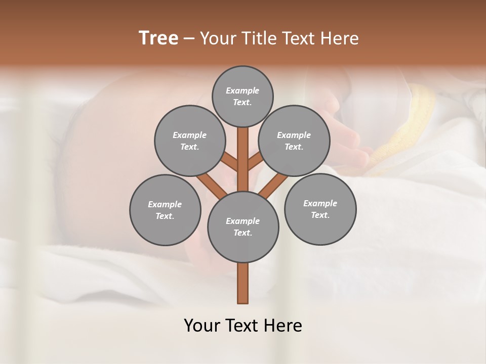 Newborn Face Baby PowerPoint Template