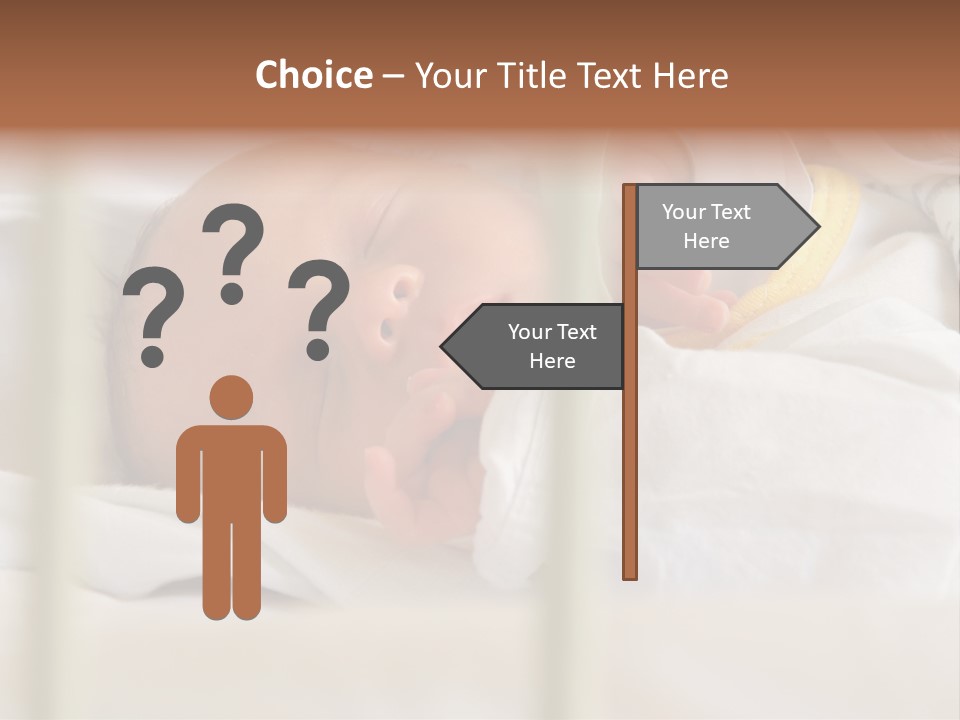 Newborn Face Baby PowerPoint Template