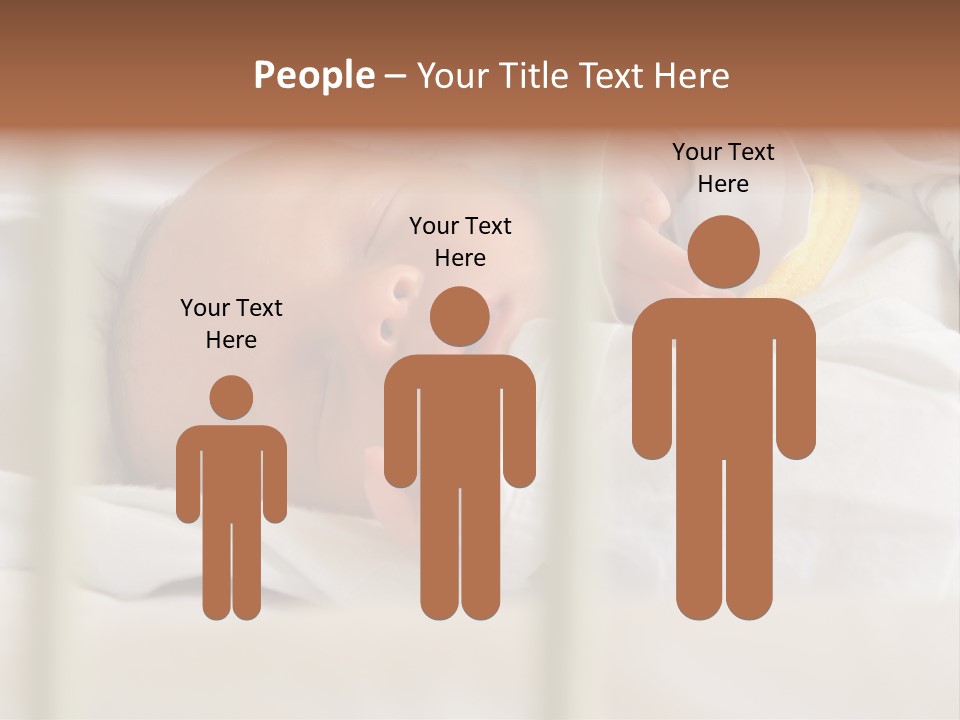 Newborn Face Baby PowerPoint Template