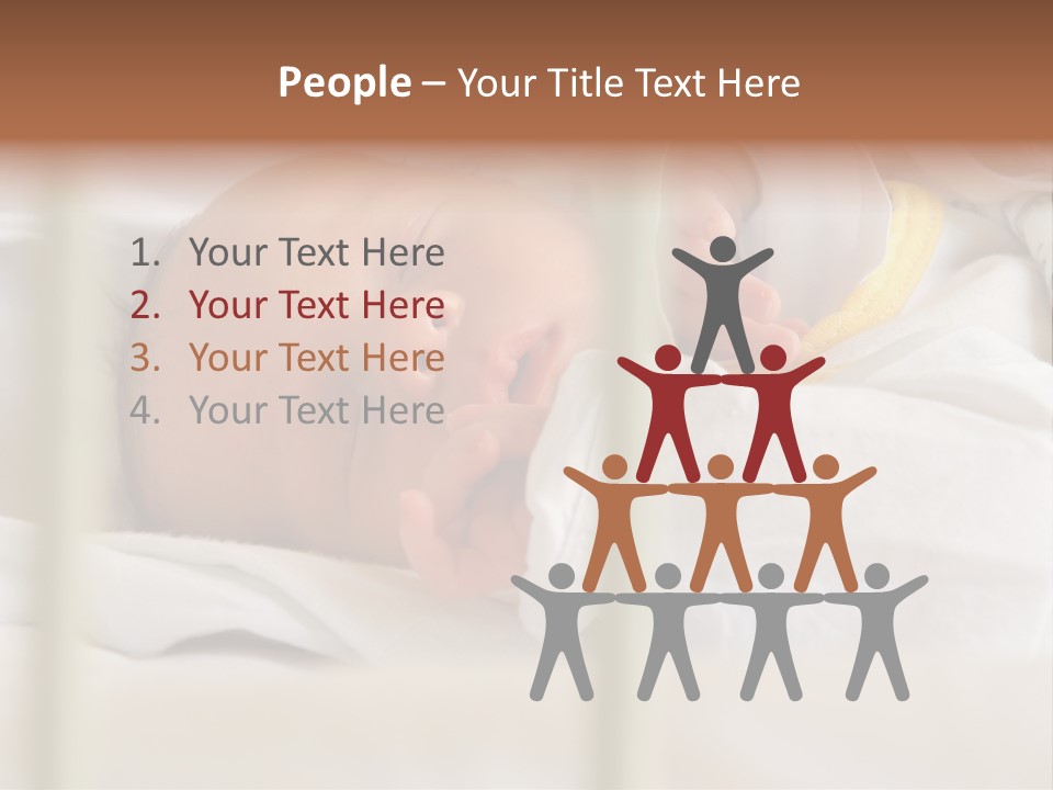 Newborn Face Baby PowerPoint Template