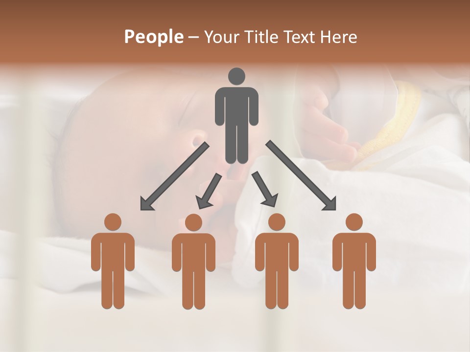 Newborn Face Baby PowerPoint Template