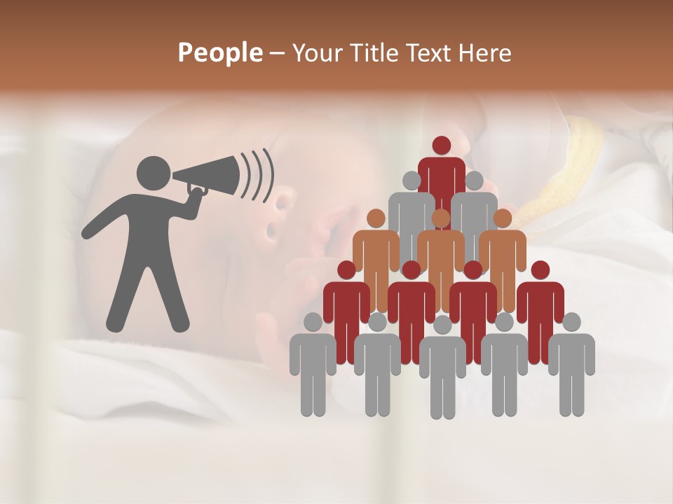 Newborn Face Baby PowerPoint Template