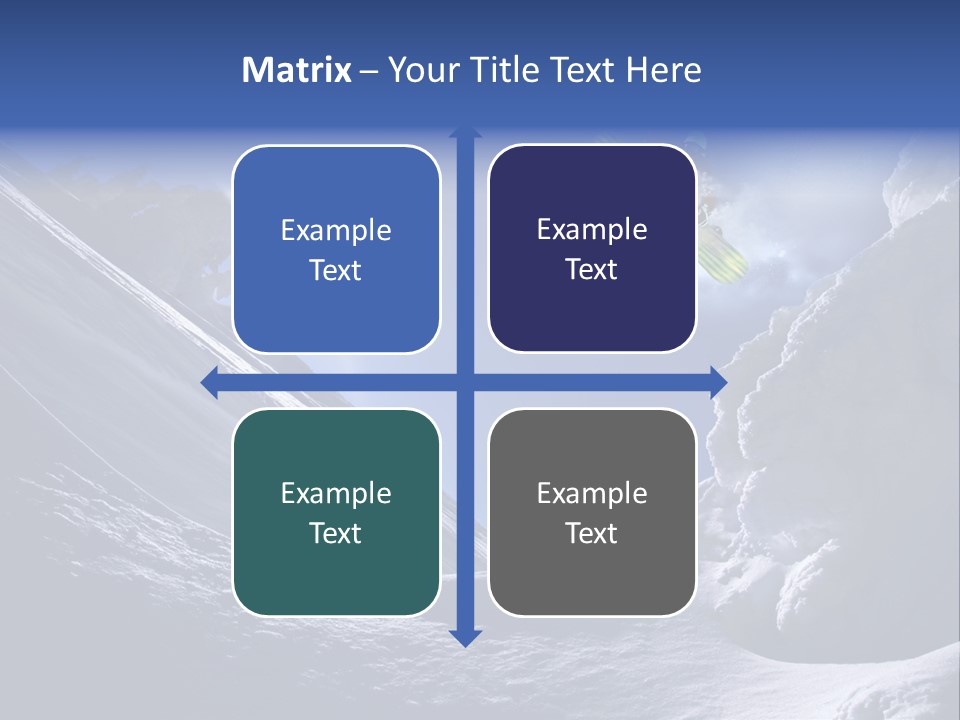 Mountains Snowboarding  PowerPoint Template