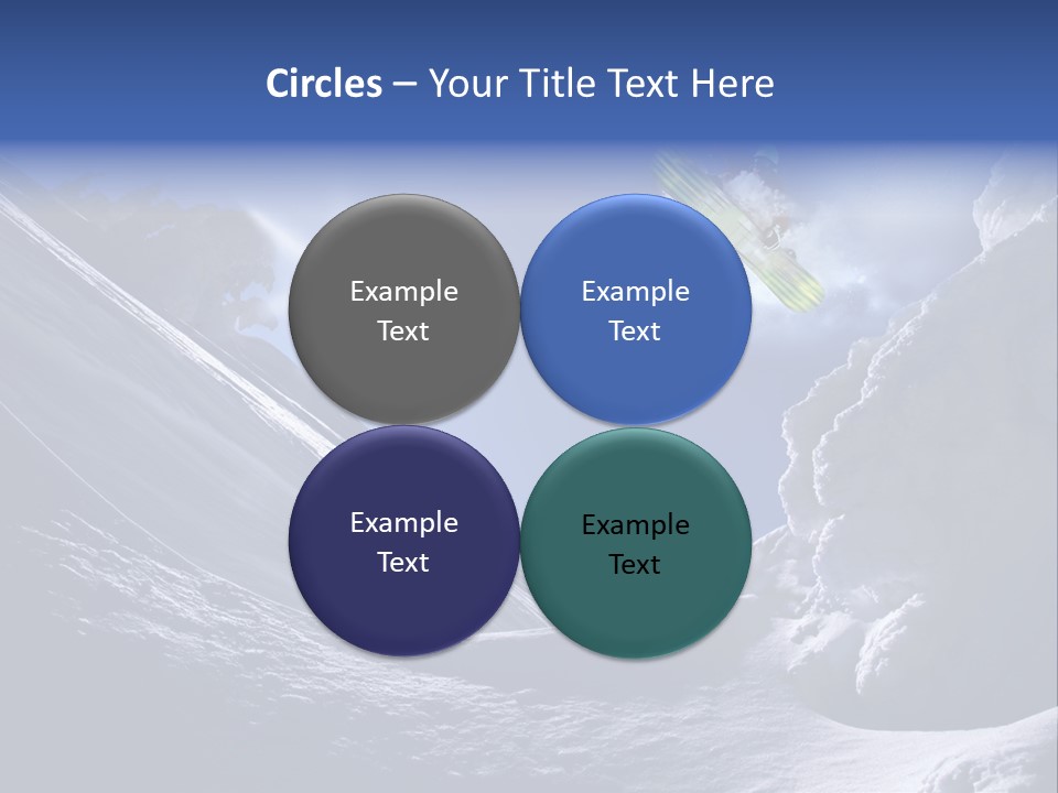 Mountains Snowboarding  PowerPoint Template