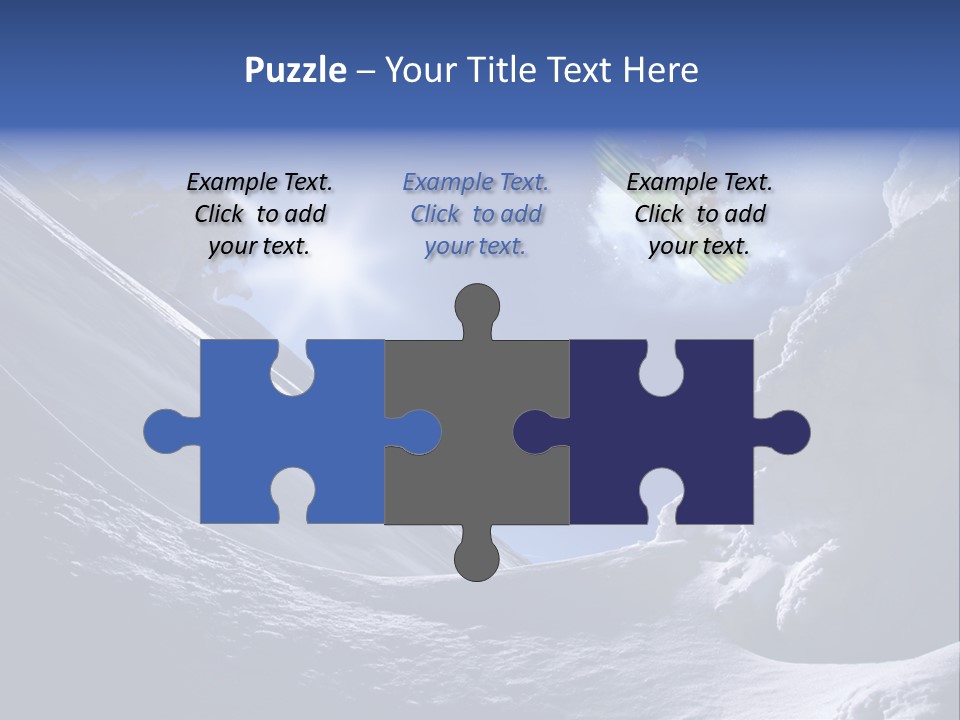 Mountains Snowboarding  PowerPoint Template