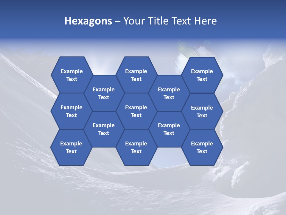 Mountains Snowboarding  PowerPoint Template