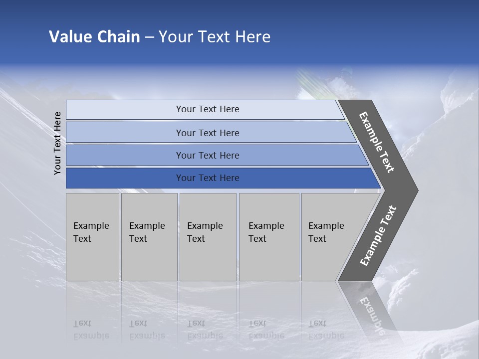 Mountains Snowboarding  PowerPoint Template