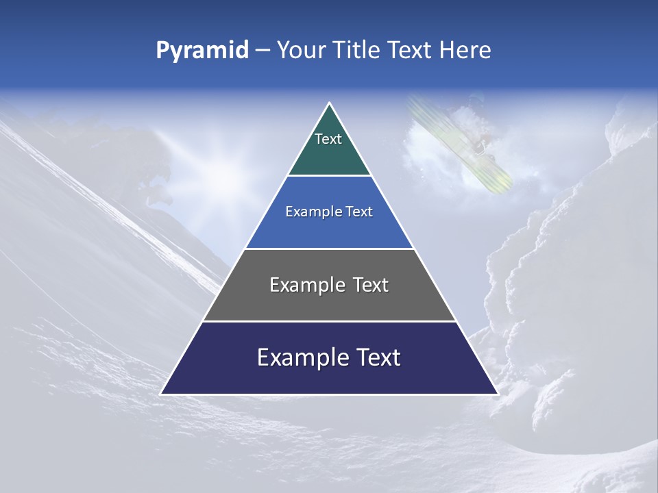 Mountains Snowboarding  PowerPoint Template