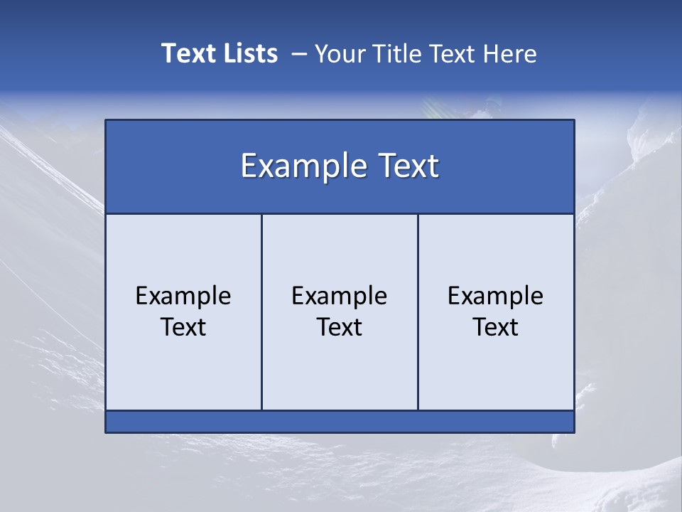 Mountains Snowboarding  PowerPoint Template