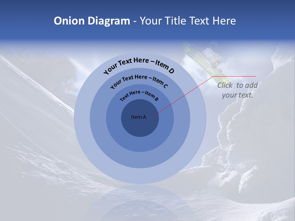Mountains Snowboarding  PowerPoint Template