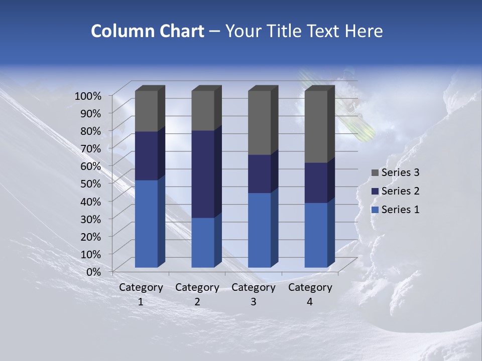 Mountains Snowboarding  PowerPoint Template