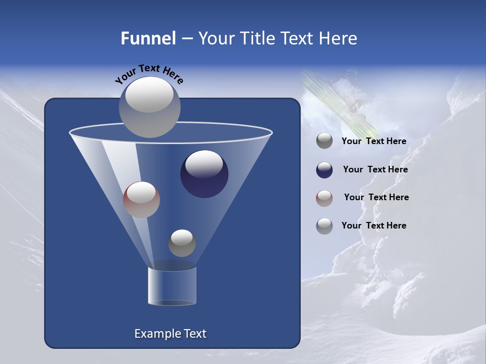 Mountains Snowboarding  PowerPoint Template