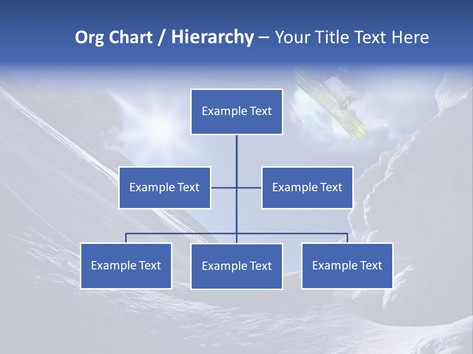 Mountains Snowboarding  PowerPoint Template