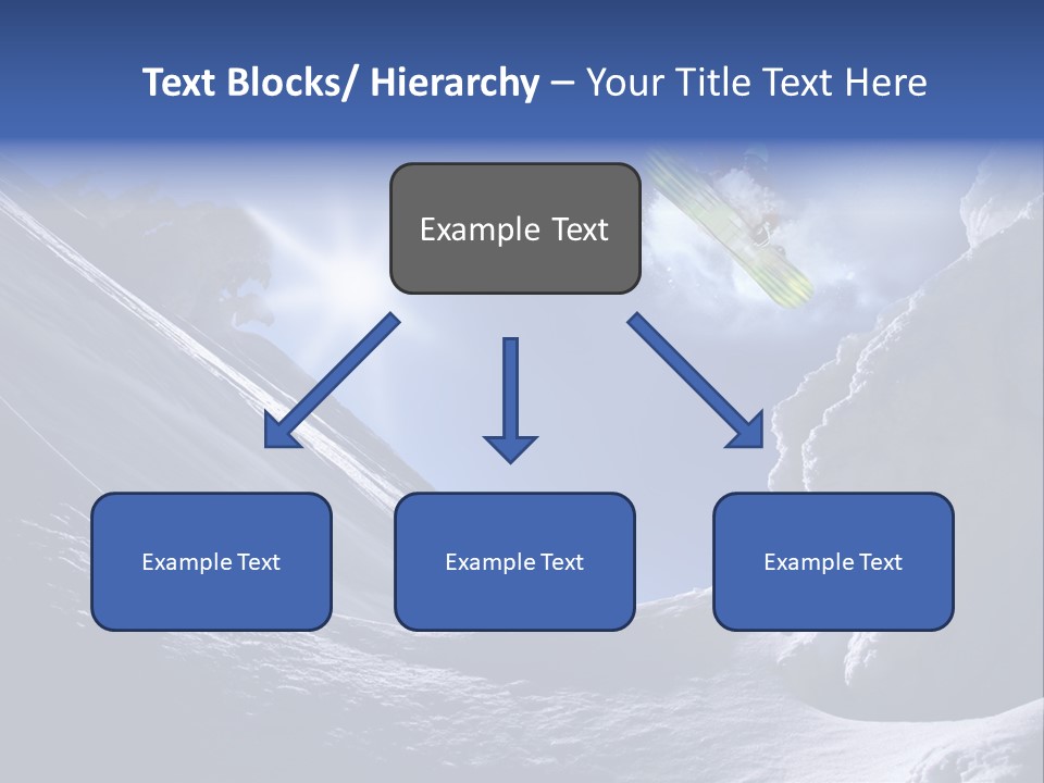 Mountains Snowboarding  PowerPoint Template