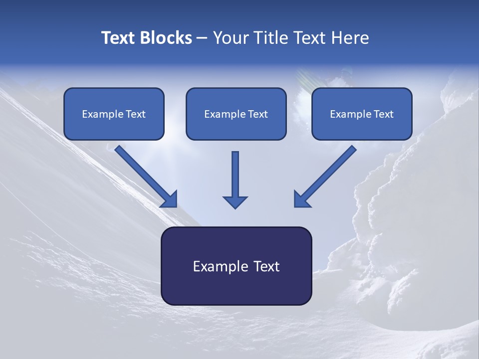 Mountains Snowboarding  PowerPoint Template