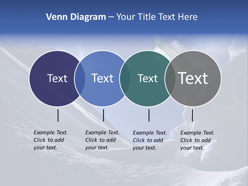 Mountains Snowboarding  PowerPoint Template