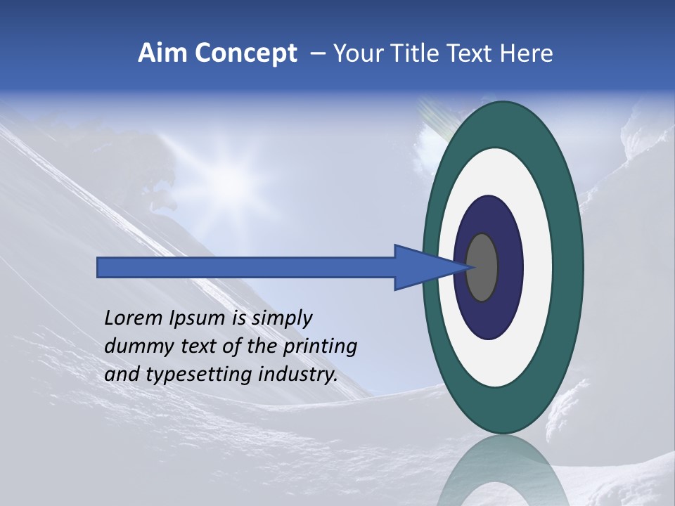 Mountains Snowboarding  PowerPoint Template