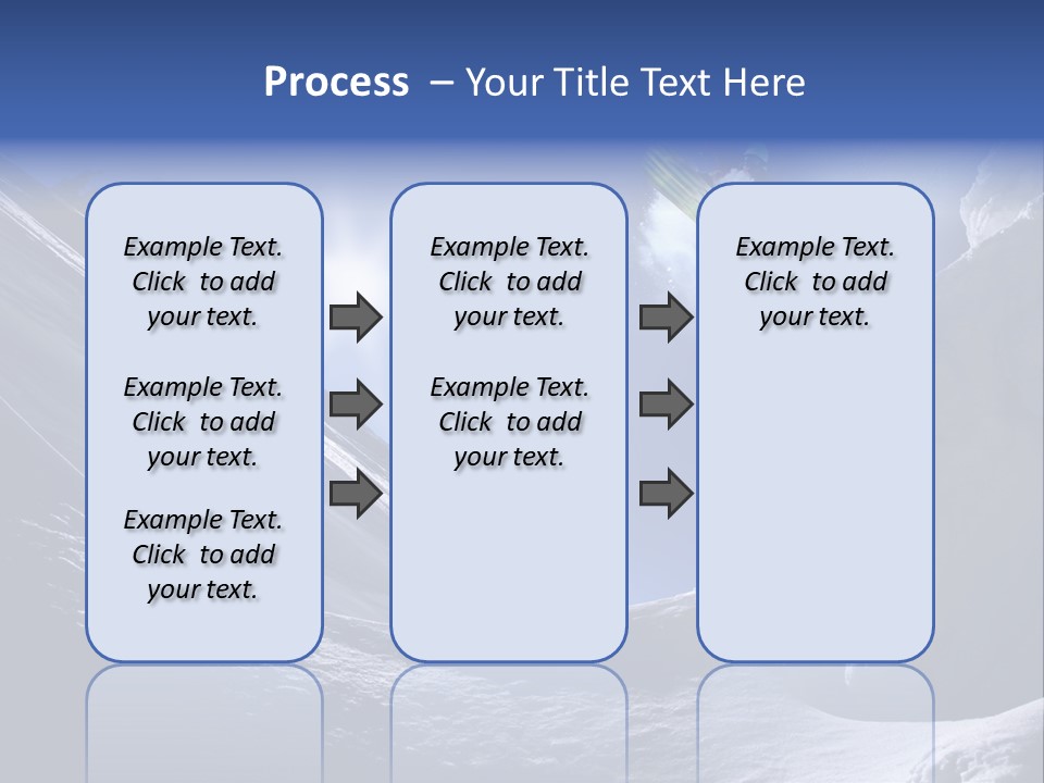 Mountains Snowboarding  PowerPoint Template