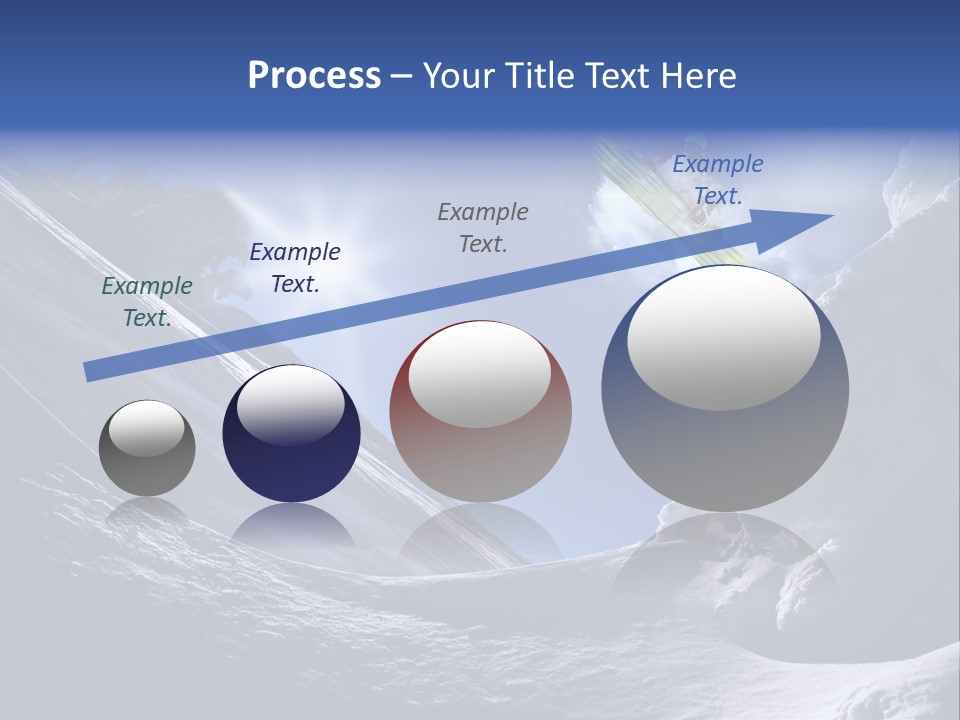 Mountains Snowboarding  PowerPoint Template