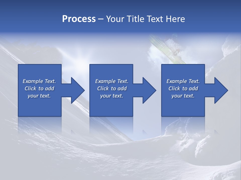 Mountains Snowboarding  PowerPoint Template