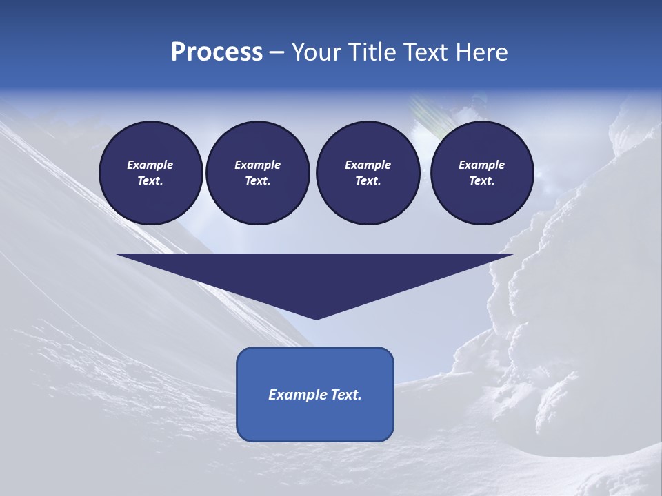 Mountains Snowboarding  PowerPoint Template