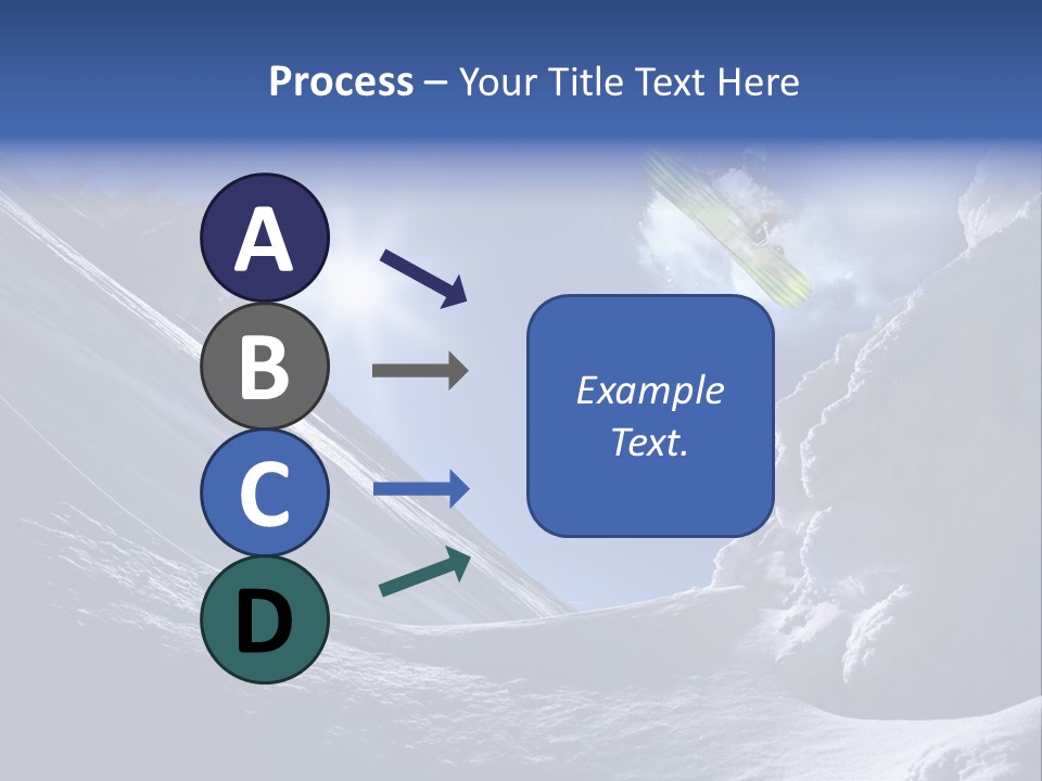 Mountains Snowboarding  PowerPoint Template