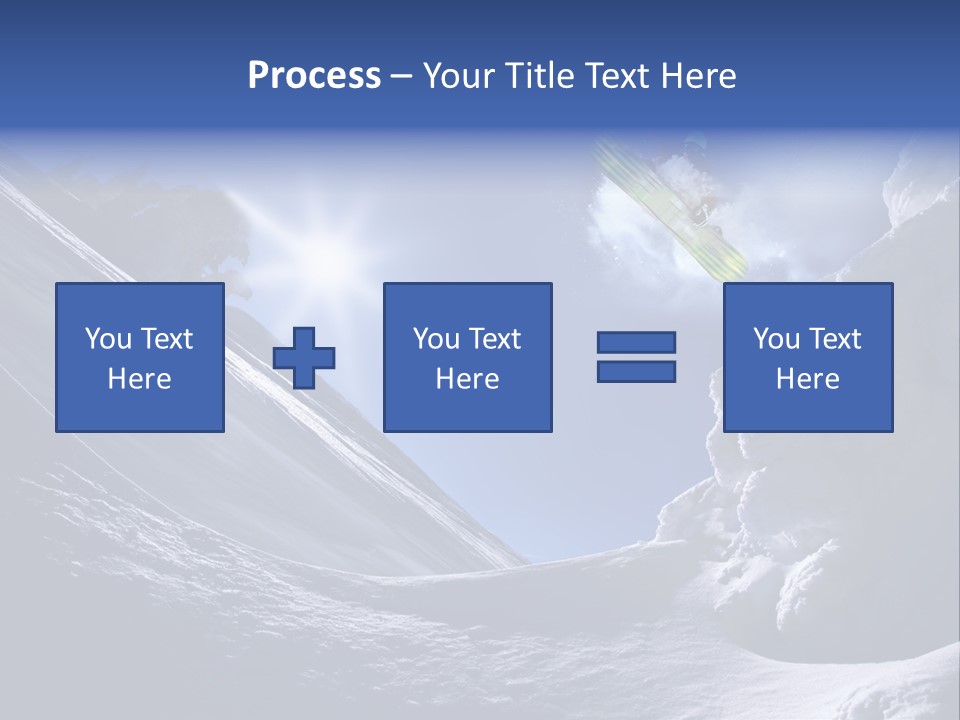 Mountains Snowboarding  PowerPoint Template