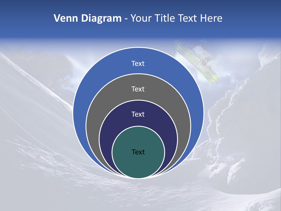 Mountains Snowboarding  PowerPoint Template