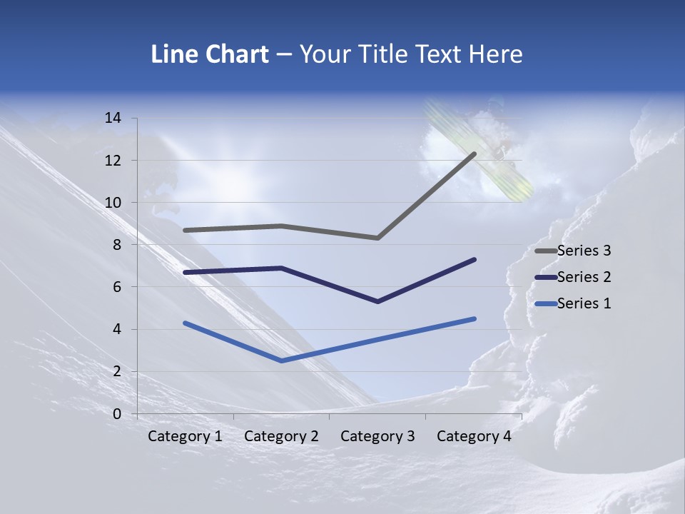 Mountains Snowboarding  PowerPoint Template