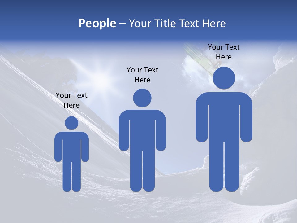 Mountains Snowboarding  PowerPoint Template