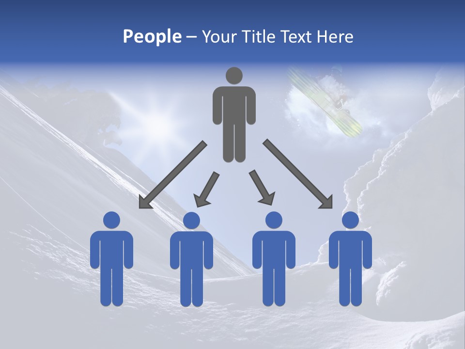 Mountains Snowboarding  PowerPoint Template