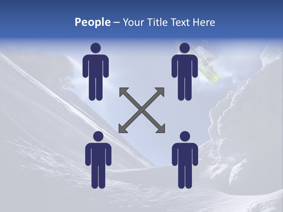 Mountains Snowboarding  PowerPoint Template