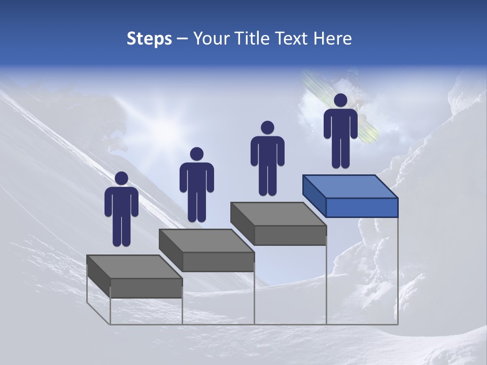 Mountains Snowboarding  PowerPoint Template